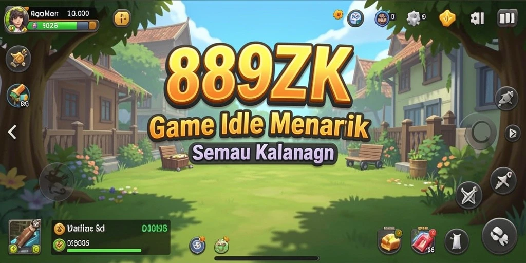 Screenshot gameplay 889ZK dengan karakter yang aktif.