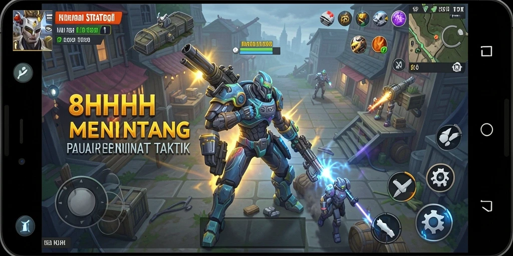 Tangkapan layar dari gameplay strategi di 8HHH.