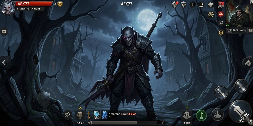 Gameplay AFK77 yang mencekam dan penuh ketegangan.