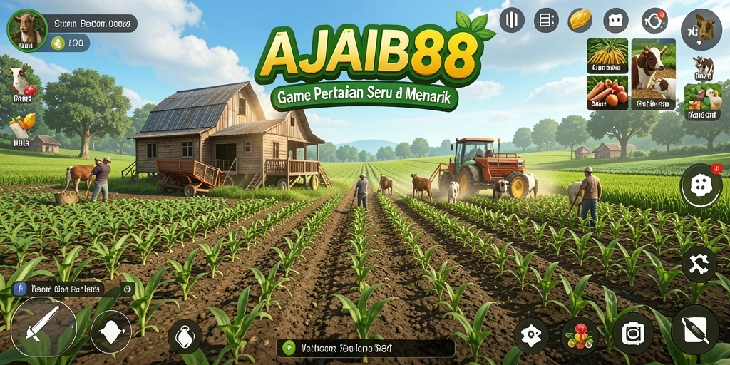 Tampilan gameplay AJAIB88 yang seru dan menarik di dunia pertanian.