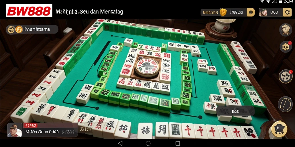 Screenshot utama BW888 menampilkan gameplay Mahjong yang menarik dan penuh strategi.
