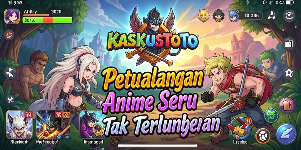 Tangkapan layar menampilkan karakter Anime dalam aksi seru di KASKUSTOTO.
