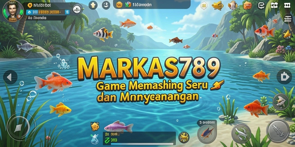 Tampilan gameplay memancing yang menarik di MARKAS789.