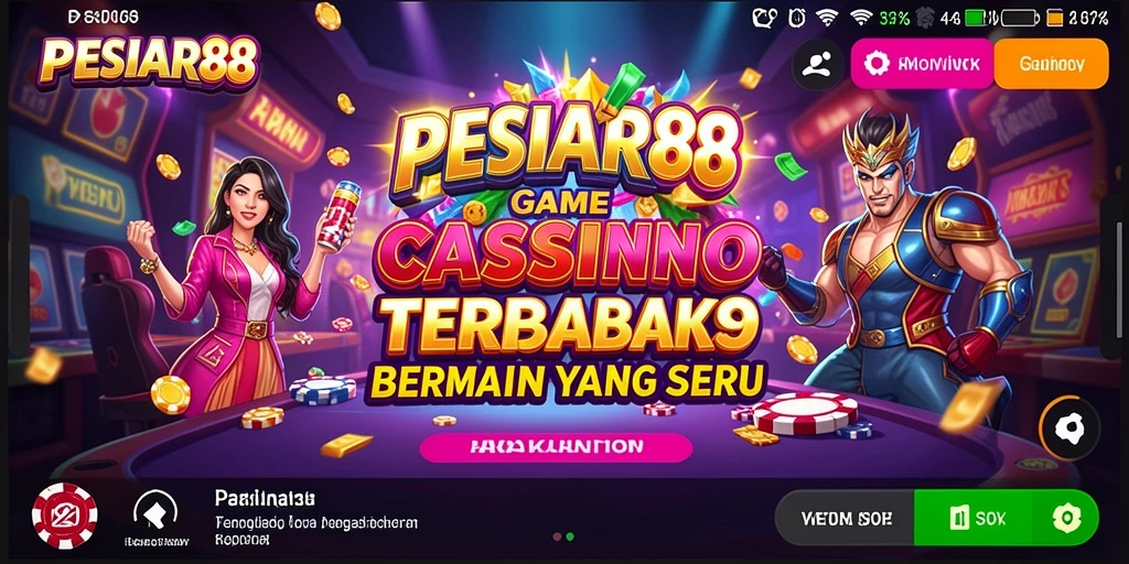 Screenshot utama PESIAR88 menampilkan gameplay kasino yang mendebarkan.