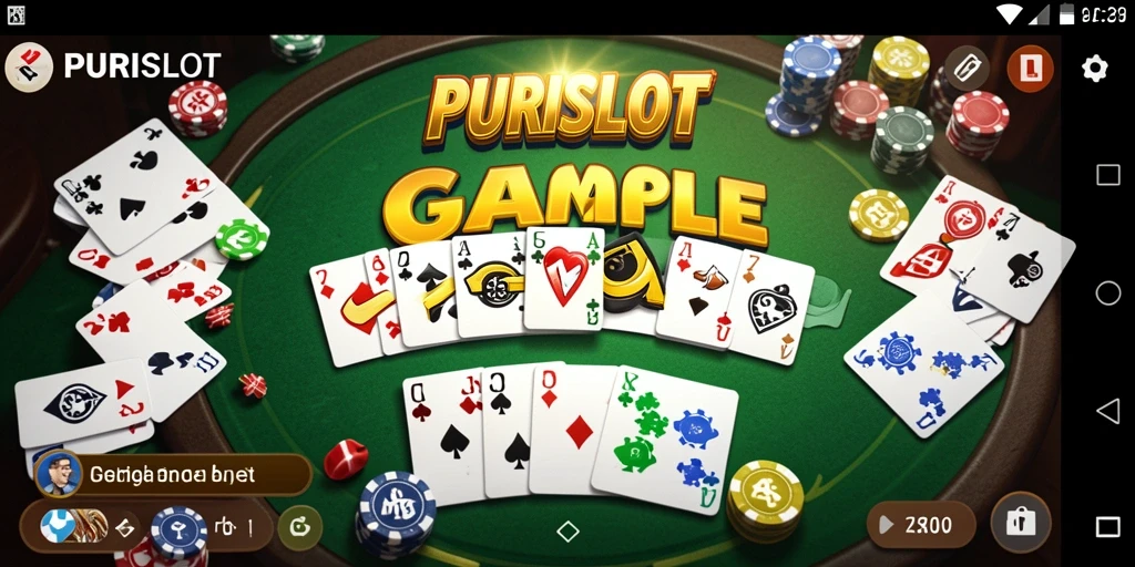Tampilan gameplay Gaple yang menarik dan seru di PURISLOT.