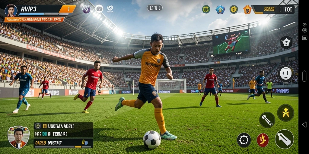Tampilan gameplay RVIP3 yang penuh aksi dan seru.