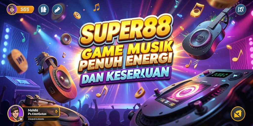 Tampilan menarik dari gameplay SUPER88 yang penuh dengan ritme.