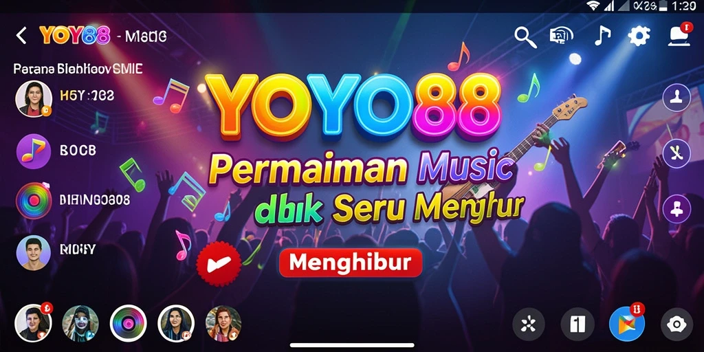 Tampilan gameplay YOYO88 dengan alunan musik yang menarik.